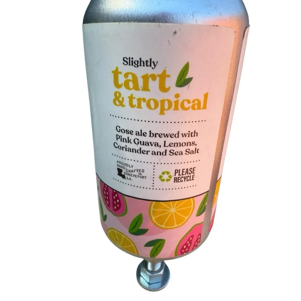 Great Raft Life Itself Pink Guava Lemonade Gose Beer Tap Handle Craft Brewery LA